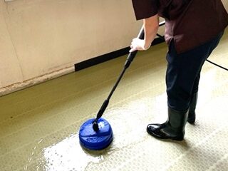心もスッキリ　浴室大掃除。